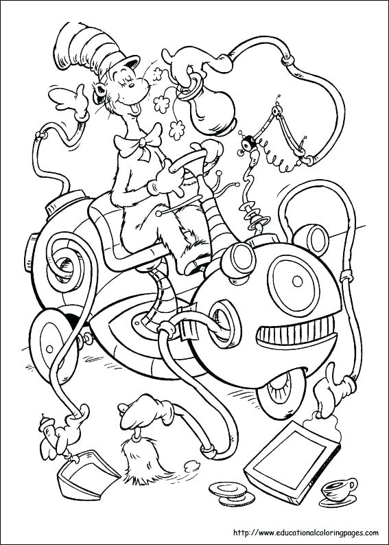 567x794 Cat In The Hat Coloring Pages Cat And The Hat Coloring Pages