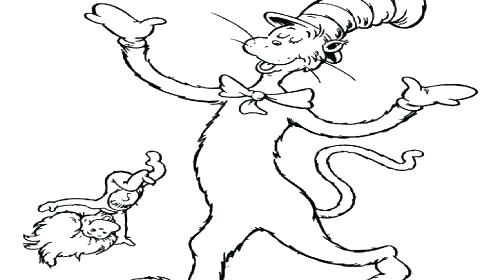 500x280 Cat In The Hat Hat Coloring Page Cat Hat Coloring Pages Pictures