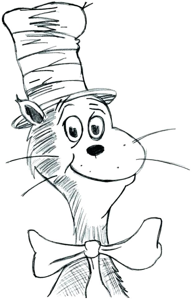 618x958 Cat In The Hat Printable Coloring Pages Cat In The Hat Coloring