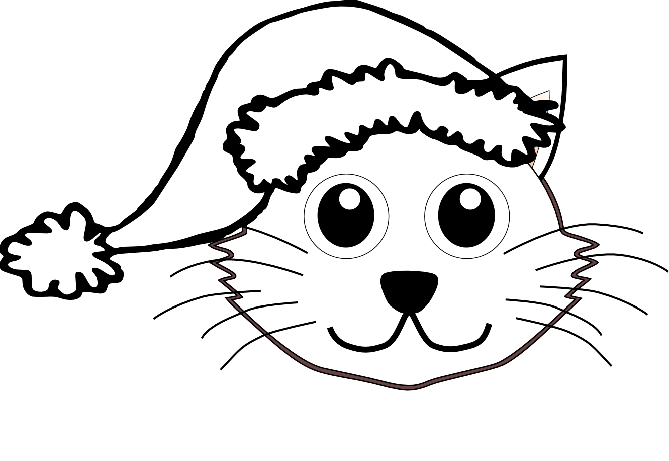 1331x919 Cat Hat Coloring Pages Print Printable Sheet