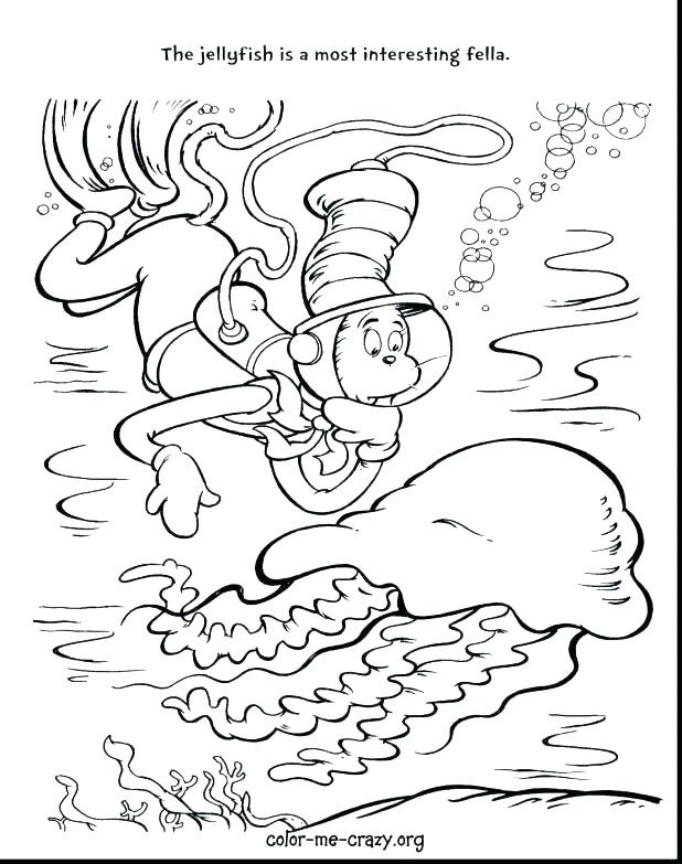 618x783 Coloring Pages Cat In The Hat Beautiful Cat Hat Fish Coloring