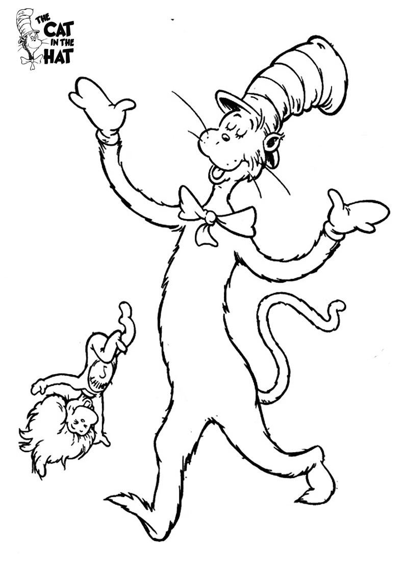 800x1120 Cat In The Hat Coloring Pages Future