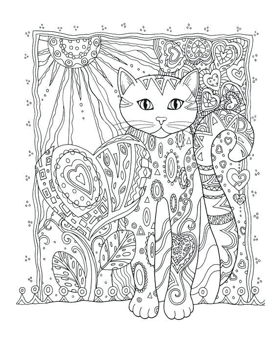 550x710 Mandala Coloring Cat Creative Haven Creative Cats Coloring Book