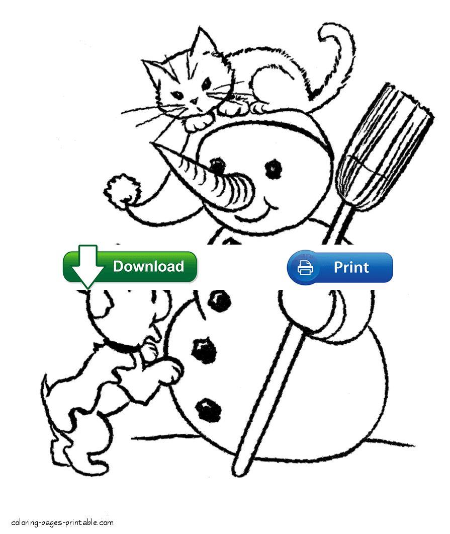 895x1061 Unbelievable Dog And Cat Coloring Pages At Book Online Pict