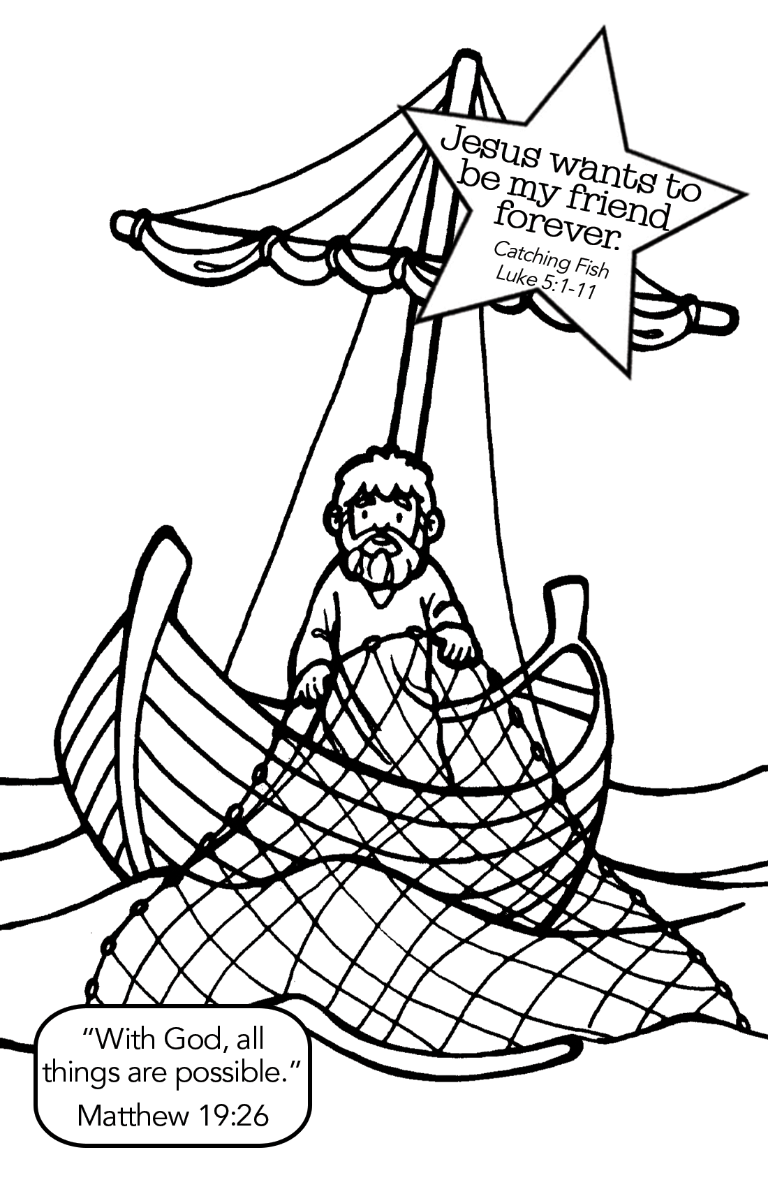 1100x1700 Highest Fishers Of Men Coloring Pages Fish Jes
