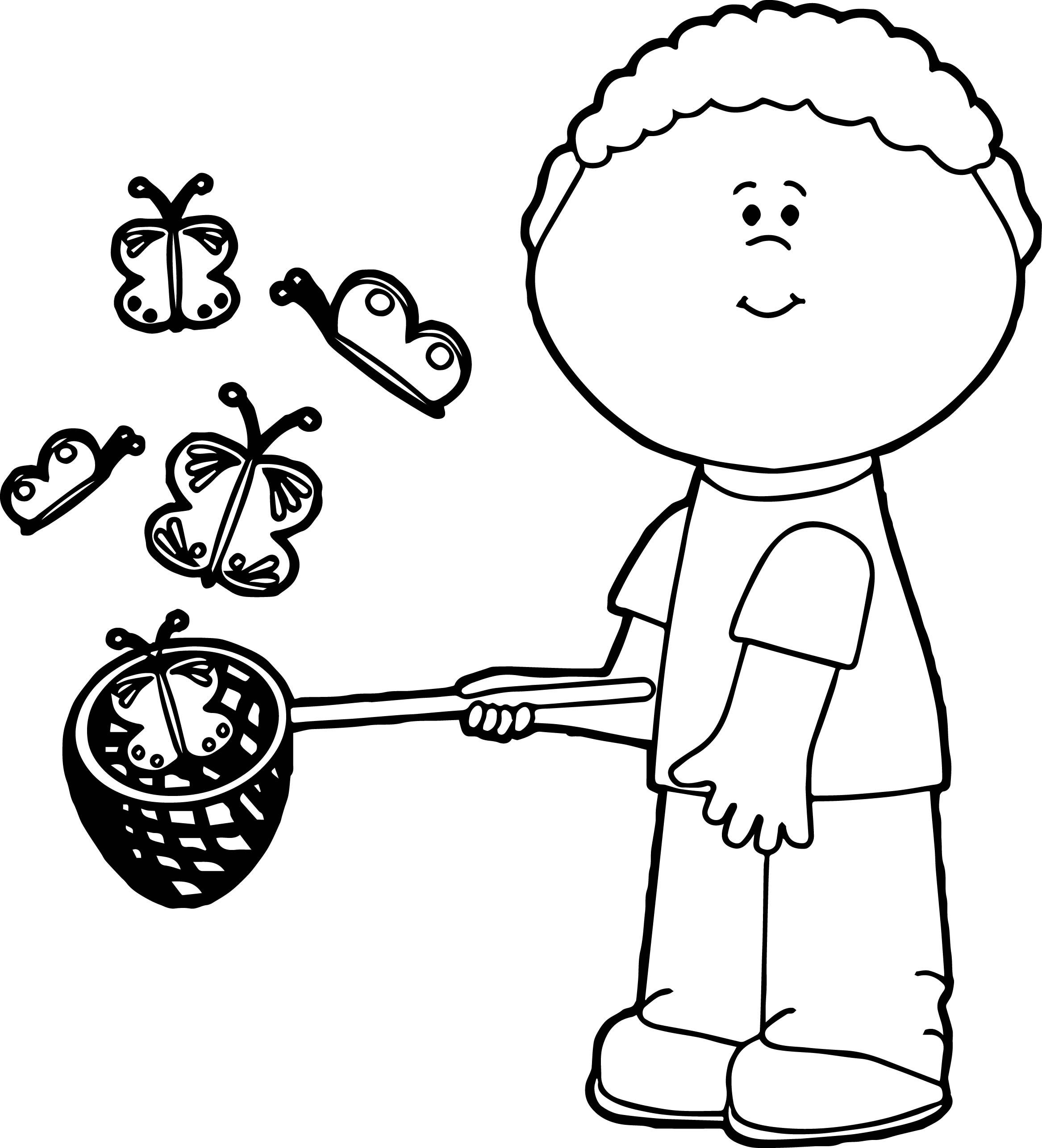 2334x2573 Catching Fire Coloring Pages Beautiful Boy Catching Butterflies
