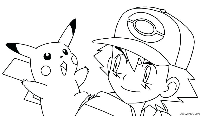 850x490 Pikachu And Caterpie Pokemon Coloring Page Wesmec Site