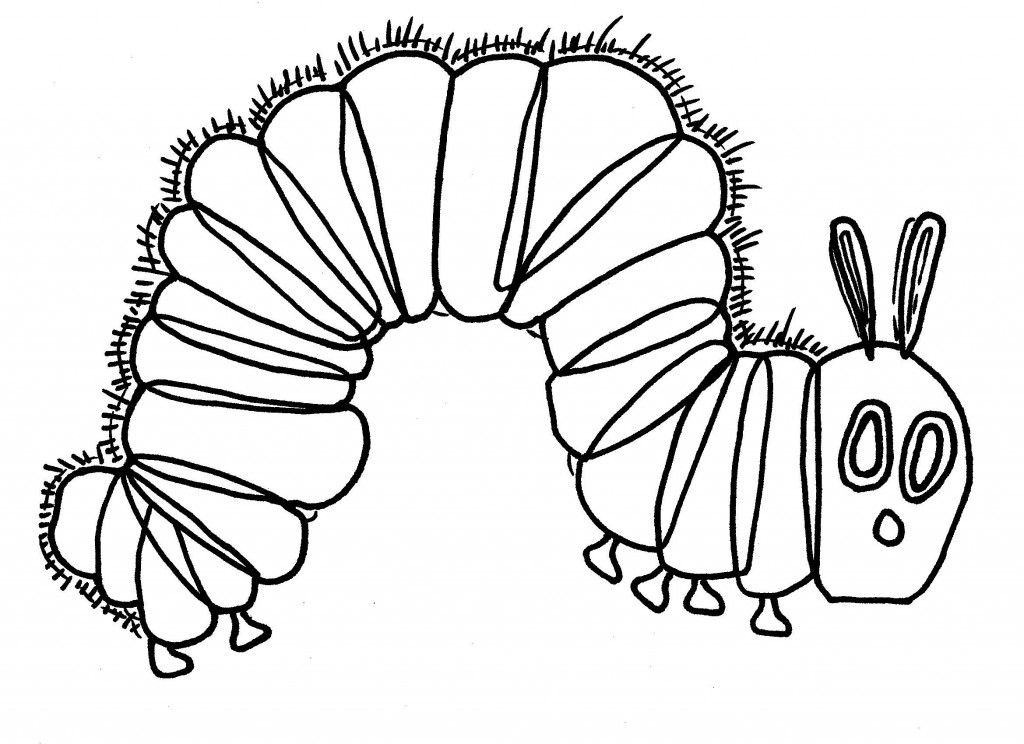 1024x744 Very Hungry Caterpillar Coloring Pages Very Hungry Caterpillar
