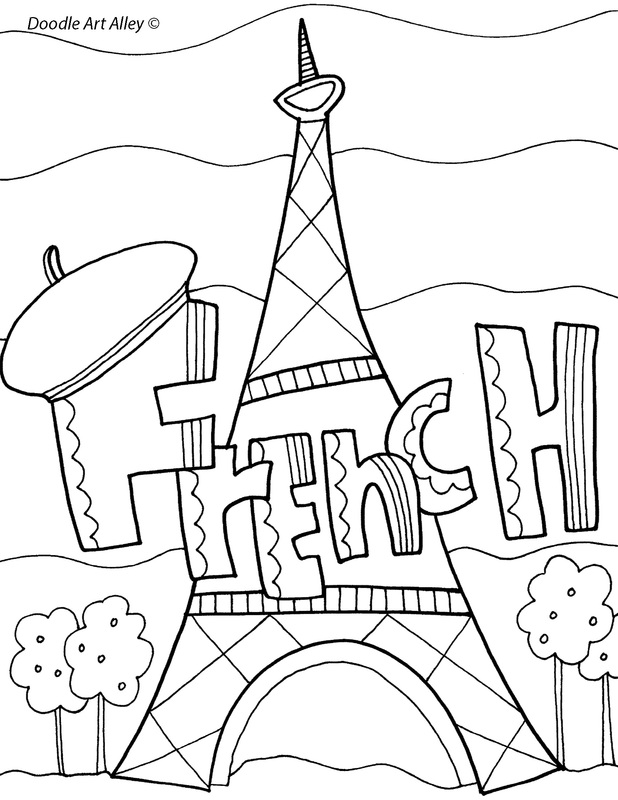 618x800 Agreeable French Coloring Pages Printable For Amusing French