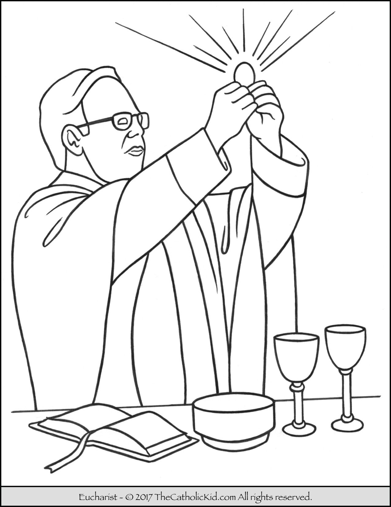 1275x1650 Sacrament Holy Communion Eucharist Coloring Page The Sacraments