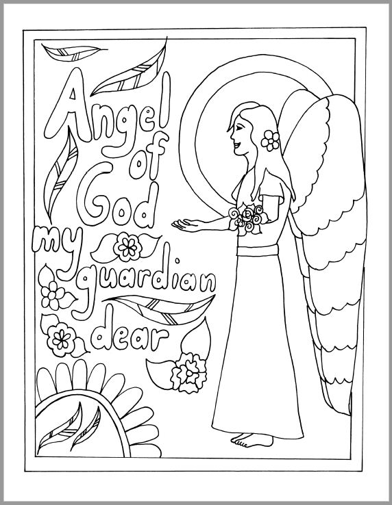 572x738 Mommy And Me Catholic Coloring Pages
