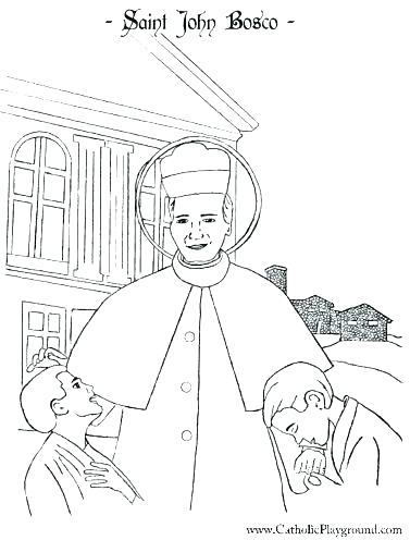 377x496 Saint Coloring Pages