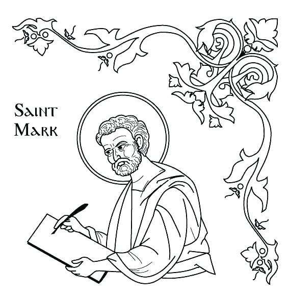567x578 Coloring Pages Of Saints Coloring Pages Of Saints Free St Day