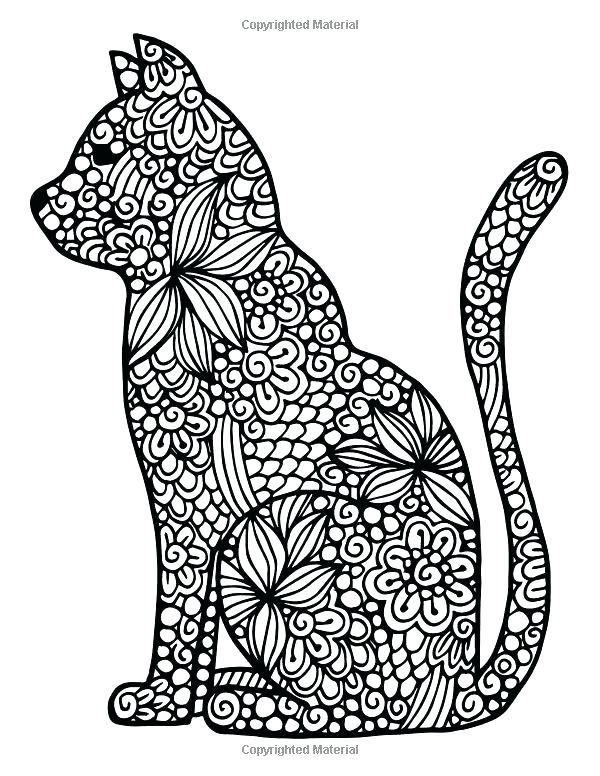 600x776 Cat Coloring Pages For Adults Cat Coloring Pages Coloring Pages