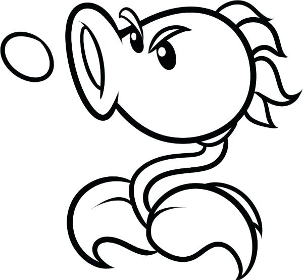 600x554 Coloring Pages Plants Gardens Coloring Sheets And Plants Plants Vs