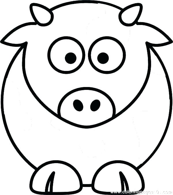 600x679 Coloring Pages Of Cows