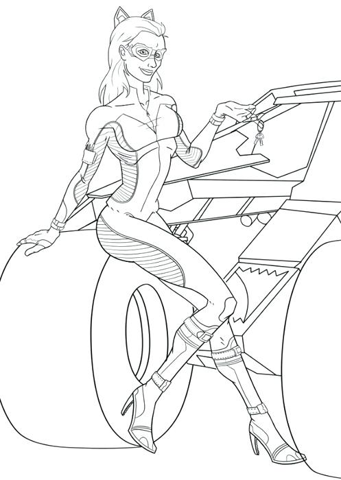 497x700 Catwoman Coloring Pages Coloring Page Of Drawing Pages Free