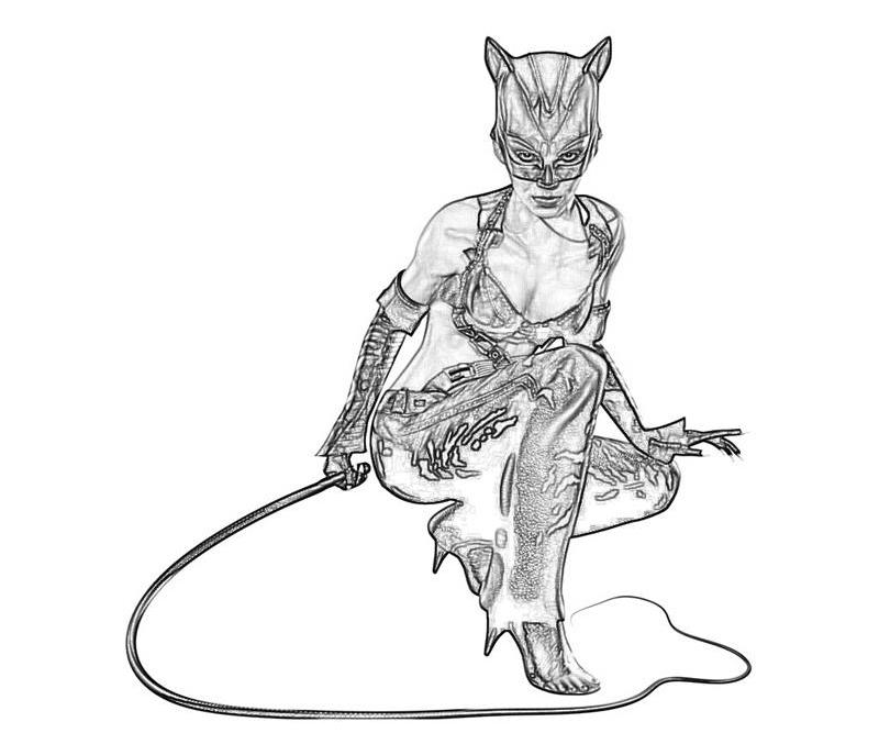 800x667 Cat Woman Coloring Pages