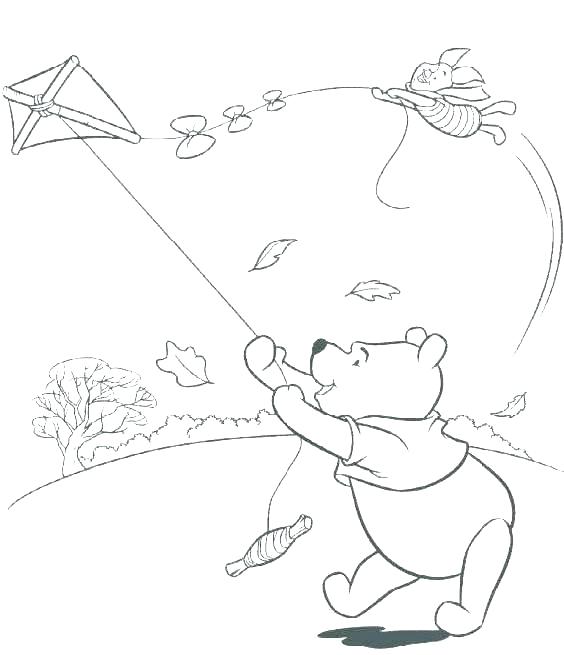 564x655 Kite Flying Coloring Pages