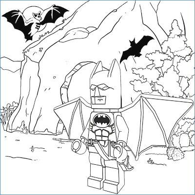 400x400 Batman Car Jumping To Batman Cave Coloring Page