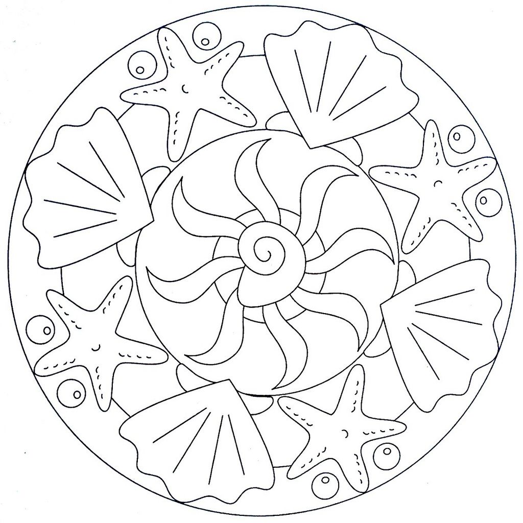 1024x1024 Mandala Coloring Page
