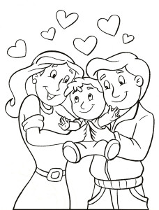 228x300 Best Parents Day Celebration Coloring Pages Free Printable