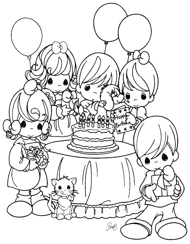 624x800 Birthday Party Coloring Pages Birthday Party Coloring Pages