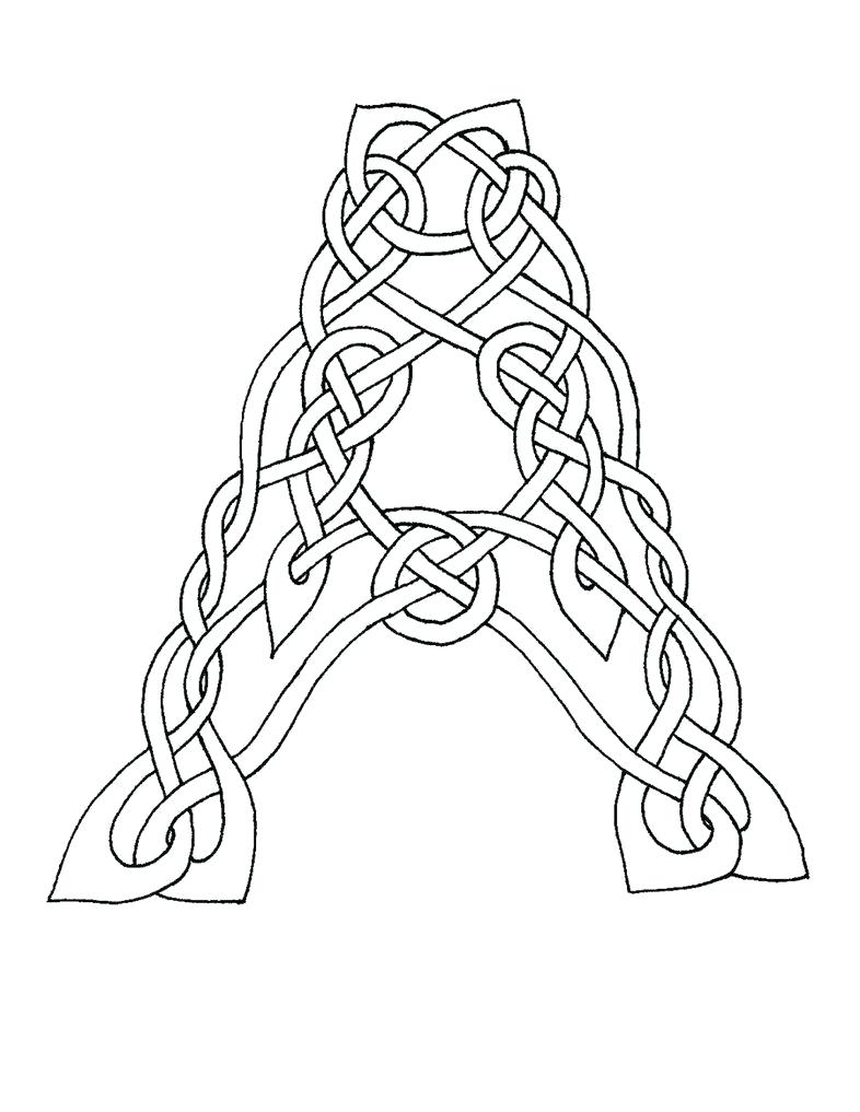 786x1017 Wonderful Celtic Alphabet Coloring Pages Fortune