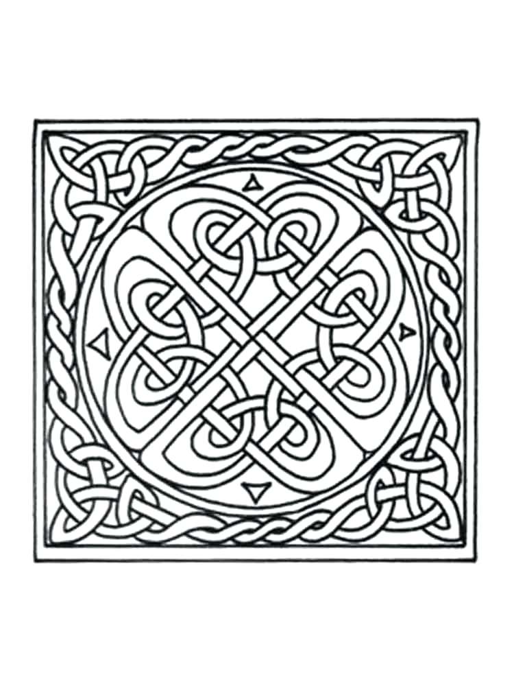 750x1000 Celtic Designs Colouring Pages