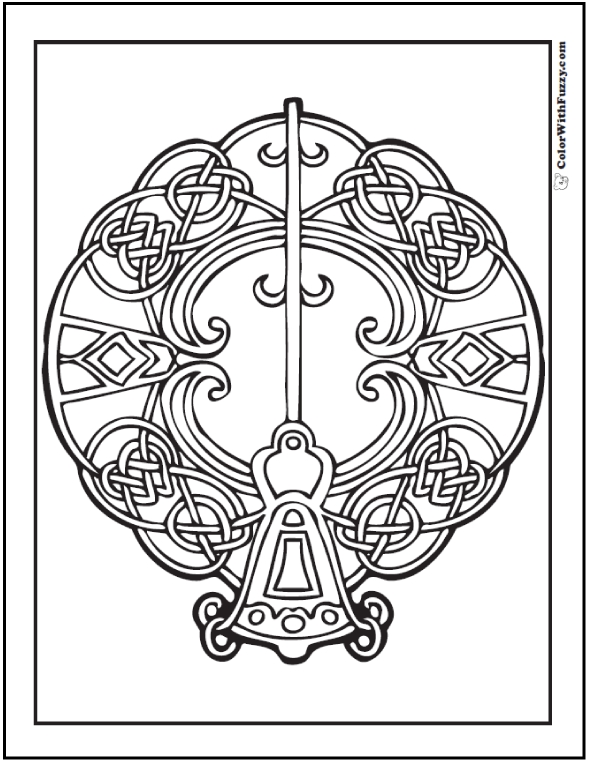 590x762 Coloring Celtic Knot Coloring Pages For Adults