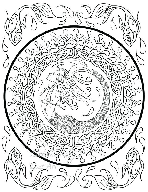 570x738 Celtic Coloring Book X Knots Adult Coloring Pages Instant