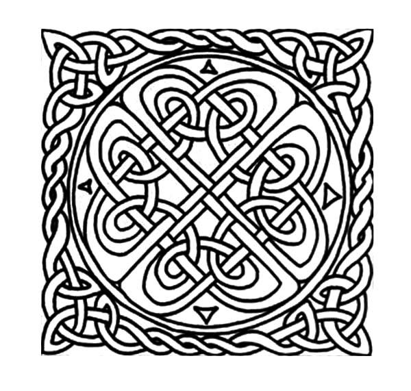 600x571 Celtic Knot Patterns Celtic Cross Coloring Pages Best Place To Color