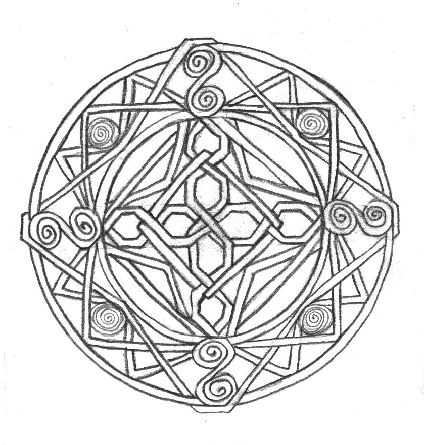 839x882 Celtic Coloring Pages Design