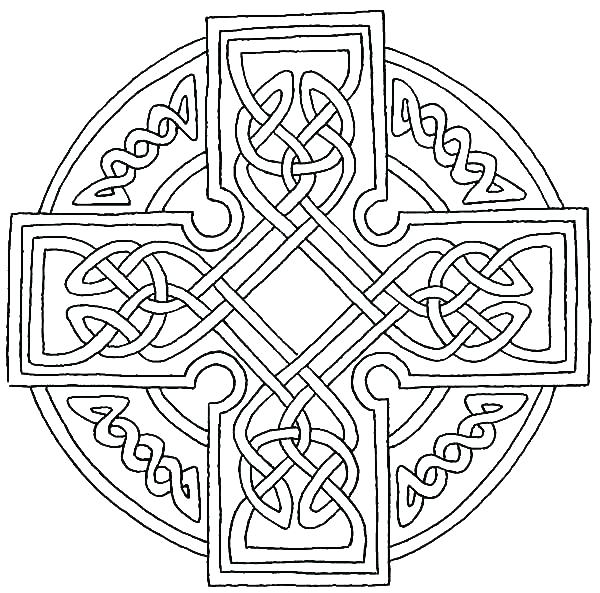 600x593 Celtic Designs Coloring Pages Cross Coloring Pages Best Cross