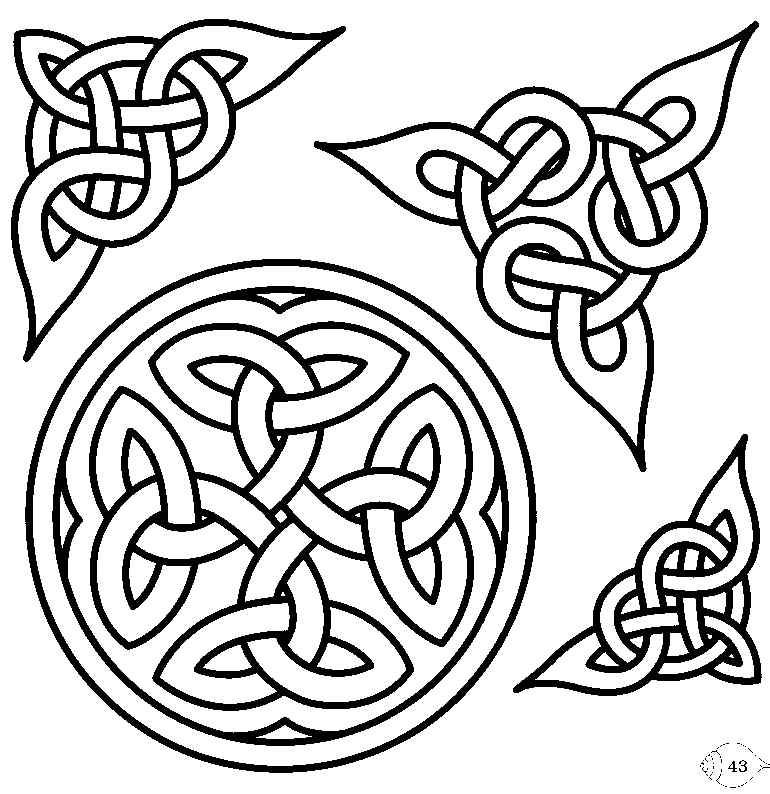 770x794 Celtic Coloring Pages Free Coloring Page Site Colouring