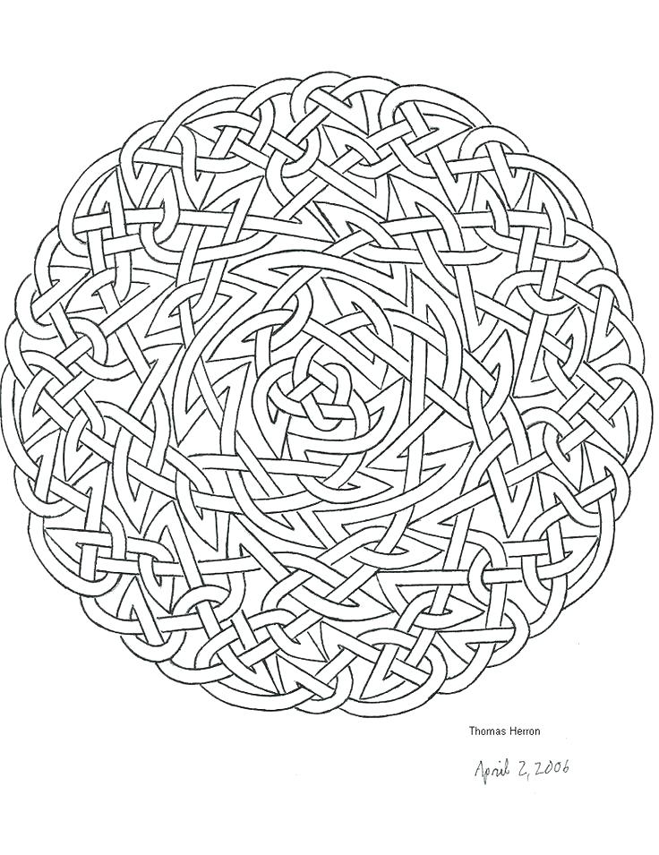 736x955 Statue Coloring Page Symbol Pages Printable Celtic Knot For Adults