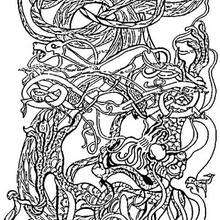 220x220 Celtic Dragon Coloring Pages