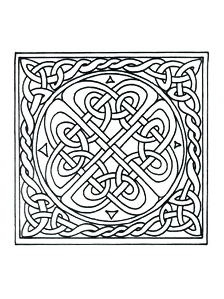 750x1000 Celtic Coloring Pages