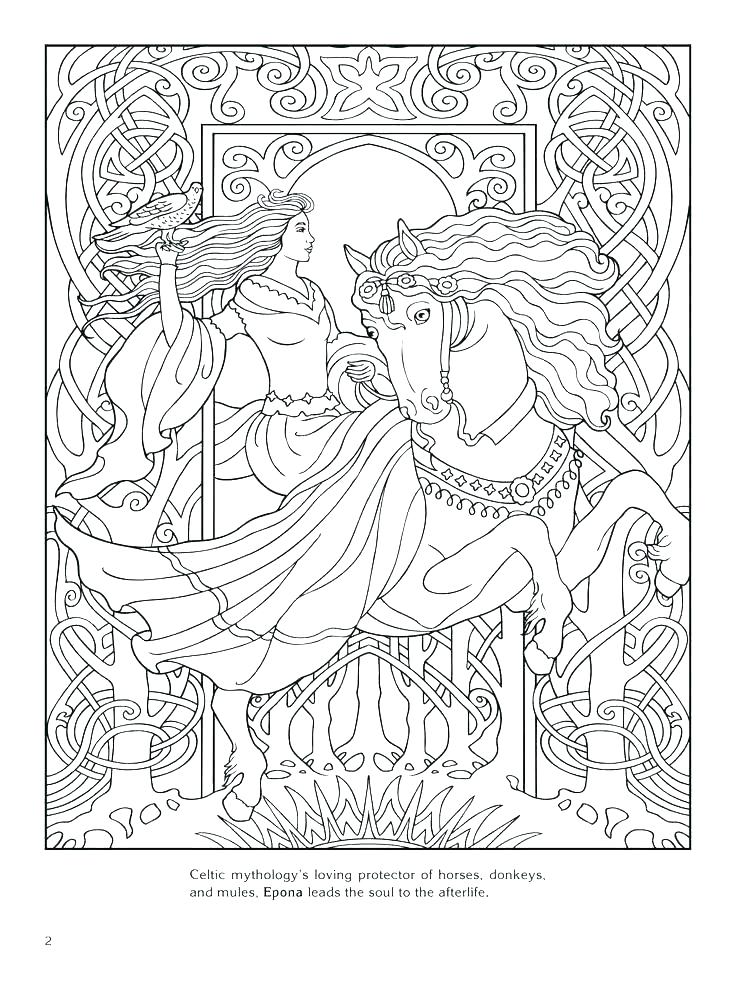 736x981 Celtic Coloring Pages