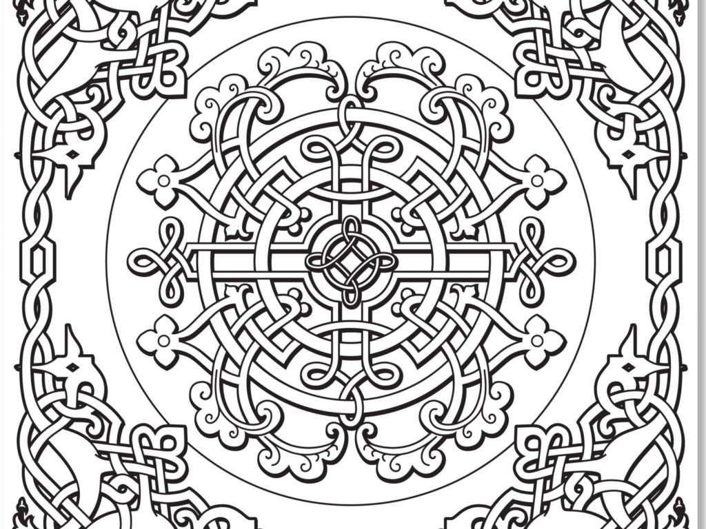 1024x768 Celtic Knot Coloring Pages