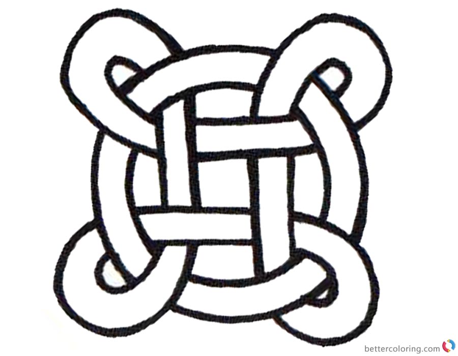 900x700 Celtic Knot Coloring Pages Simple For Kids