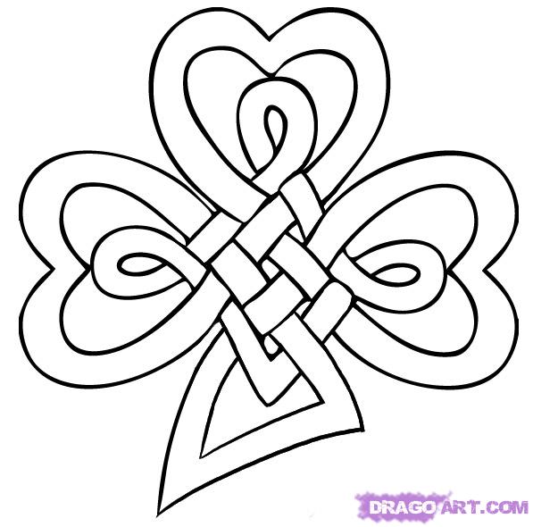 597x590 Shamrock Celtic Clover Knot