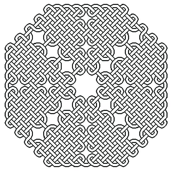 600x592 Celtic Coloring Pages Printable Adult Knot Coloring Pages
