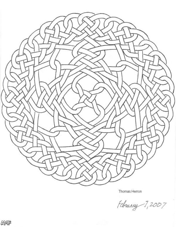600x772 Celtic Knot Coloring Pages