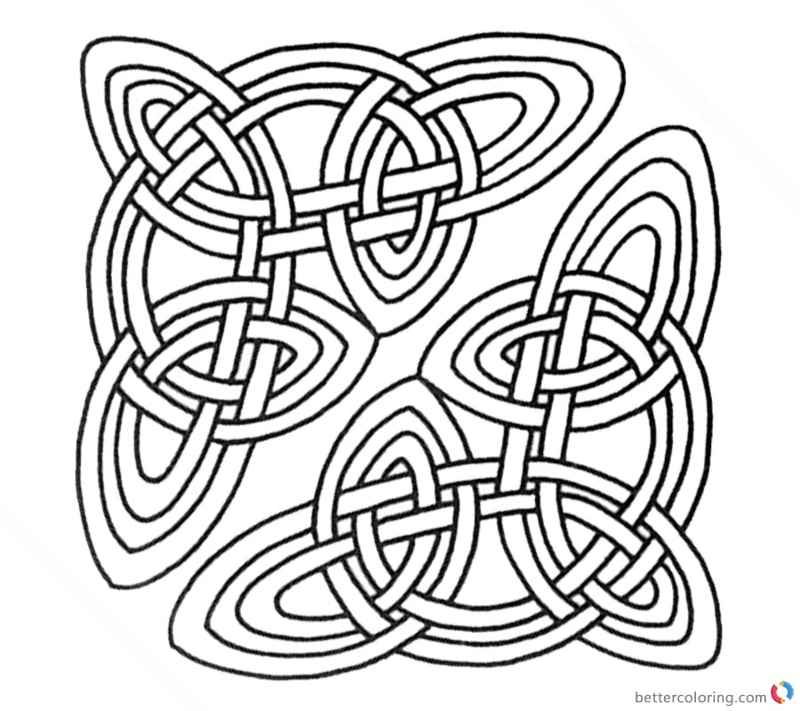 900x800 Celtic Knot Coloring Pages Clipart For Adults