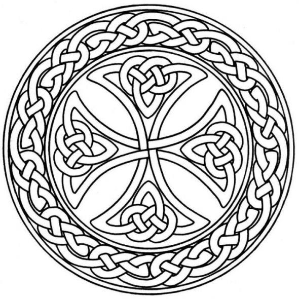 590x590 Celtic Coloring Pages St Patrick's Day Coloring Pages, St