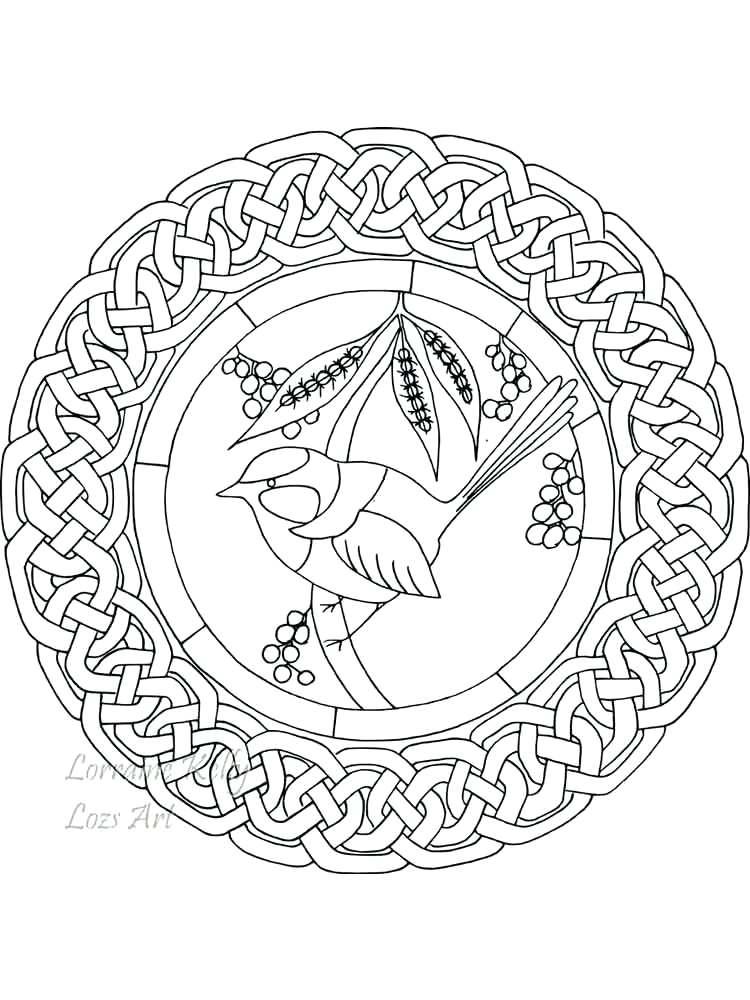750x1000 Celtic Knot Coloring Pages