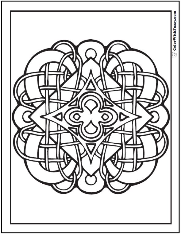 590x762 Celtic Coloring Pages Irish, Scottish, Gaelic