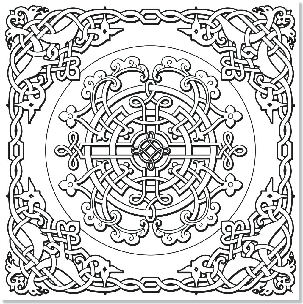 1018x1024 Coloring Page Celtic Knot Coloring Pages Arts Culture Basic