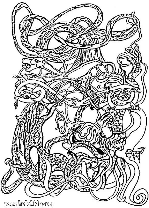 607x850 Free Printable Celtic Coloring Pages For Adults
